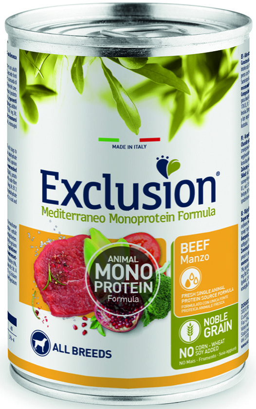Exclusion Adult Beef корм для дорослих собак всіх порід з яловичиною 400 г