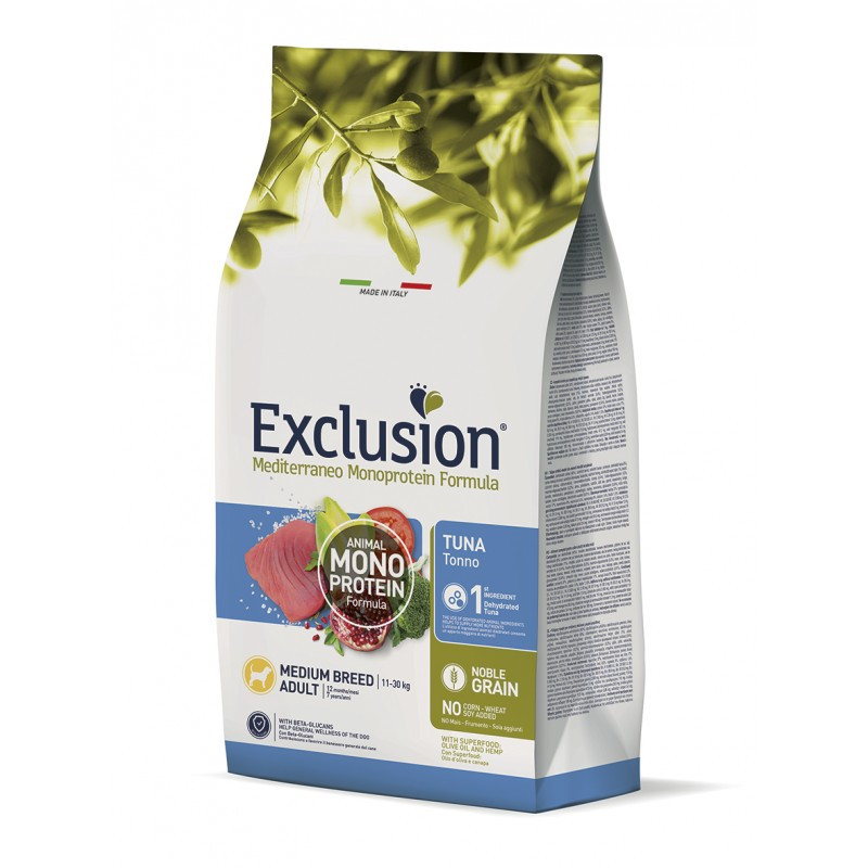 Exclusion Adult Tuna Medium Breed корм для дорослих собак середніх порід з тунцем 3 кг