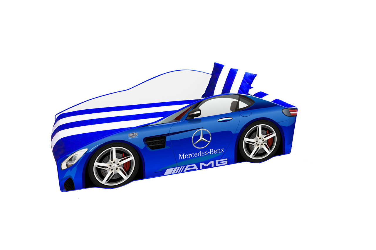 Дитяче ліжко у вигляді авто Mercedes 150*70 см (ЕЛІТ) з матрацом, безкоштовна доставка