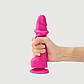 Фалоімітатор із ефектом рухомої шкіри Strap-On-Me Sliding Skin Realistic Dildo Fuchsia - S, 17х3,6 см., фото 2