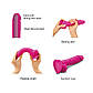 Фалоїмітатор з ефектом рухомої шкіри Strap-On-Me Sliding Skin Realistic Dildo Fuchsia — M, 18,5х3,8 см., фото 4