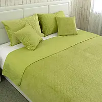 Покрывало декоративное двустороннее VeLour Руно Green banana 150х220 см