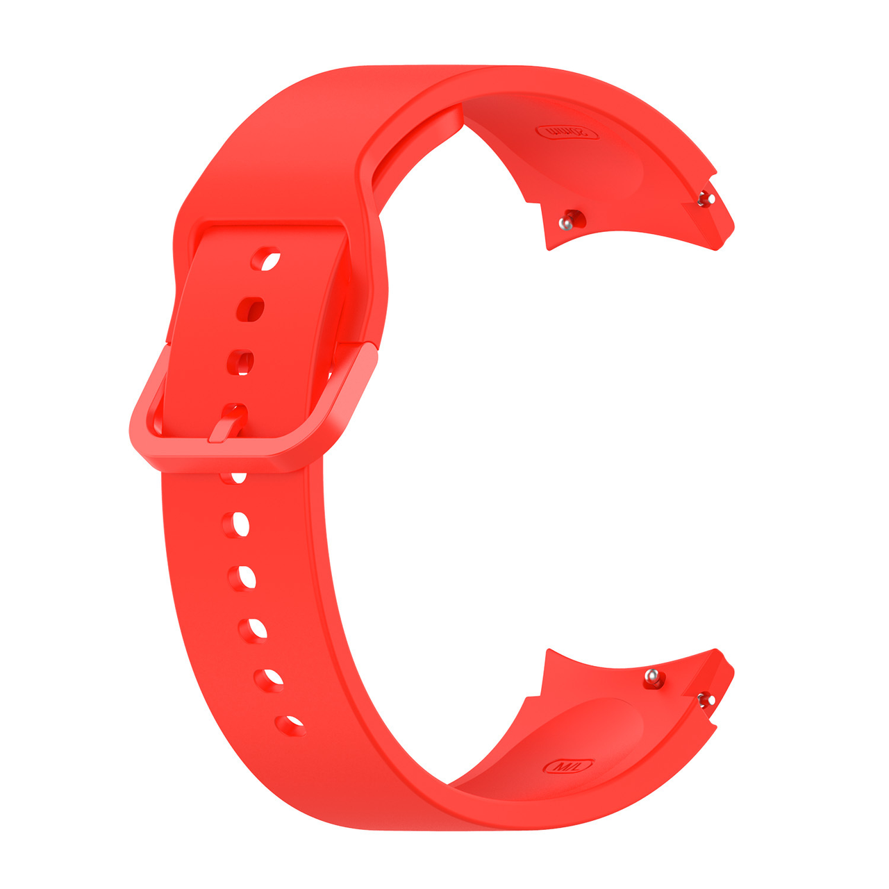 Ремінець CDK Silicone Sport Full Light Classic "S" для Samsung Watch5 (R910 / R915) 44mm (014843) (red)