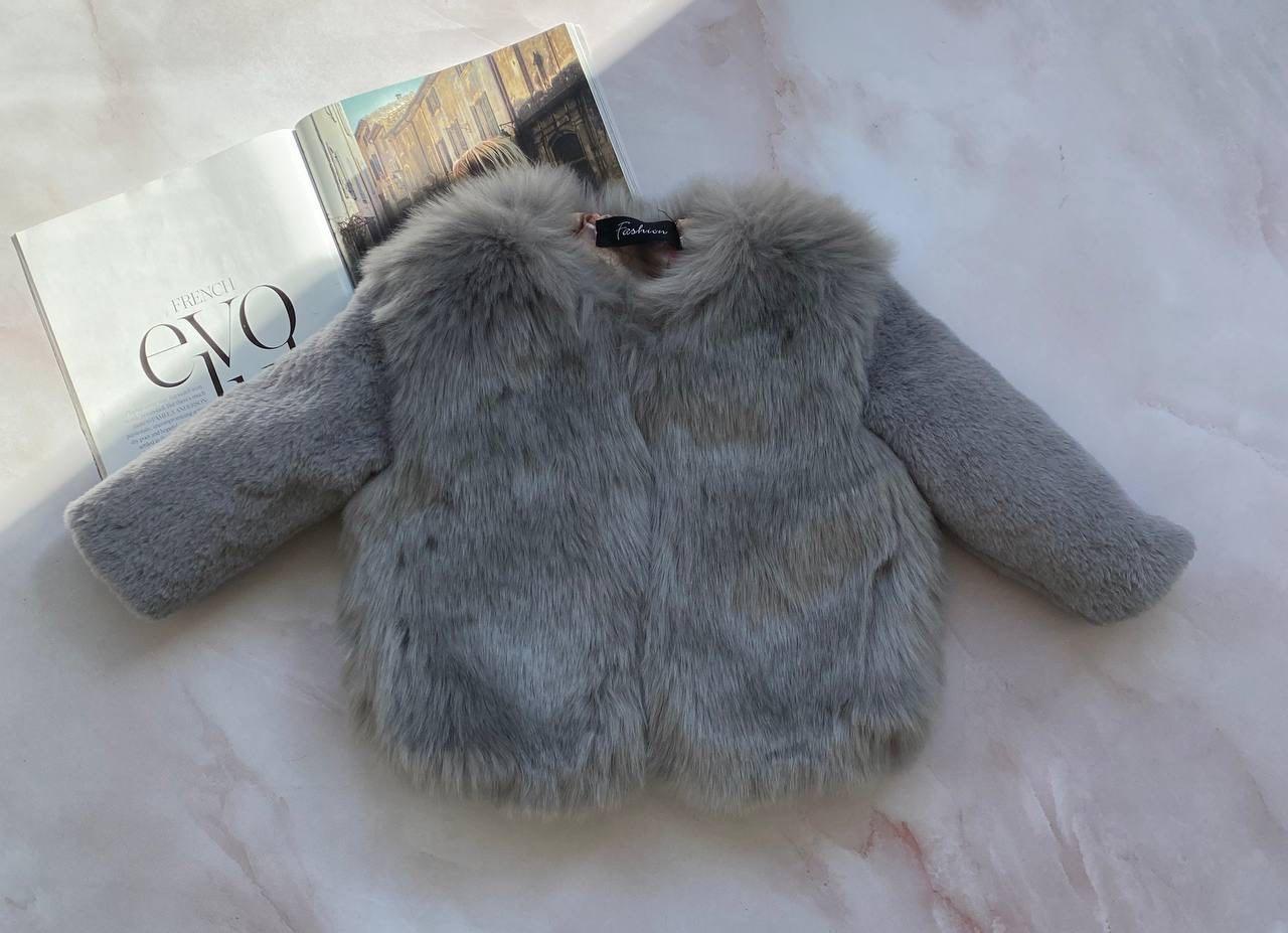 Шуба штучне хутро 20368 Fashion, Білий, Для дівчаток, Осінь Зима, 110