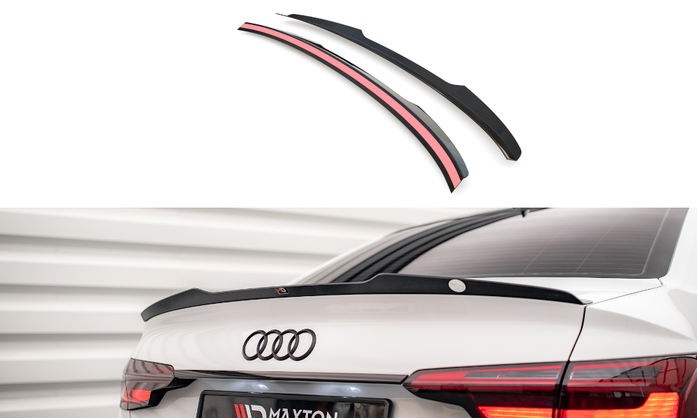 Спойлер Audi A4 B9 тюнінг обвіс сабля (Maxton)
