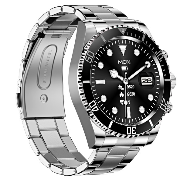 Розумний чоловічий смарт-годинник Smart Geneve X Silver