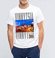 Футболка біла з патріотичним принтом "Vonnytsia. Вінница" Push IT