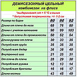 Демісезонний комбінезон для дівчинки весна осінь "BOOM" блакитний (розмір 80, 86 та 92 см), фото 3