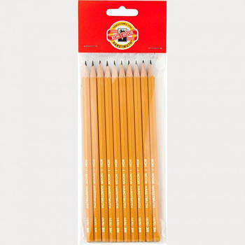 Набір олівців графітових Koh-i-noor 10 штук 3H (1570.3H/10P)