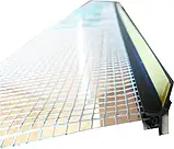 Профіль віконний примикання чорний паяний з манжетою і сіткою (6мм) Довжина 2,5 м Упаковка 25 шт, фото 5