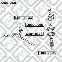 Пыльник переднего амортизатора (Q-FIX: Q000-0035)