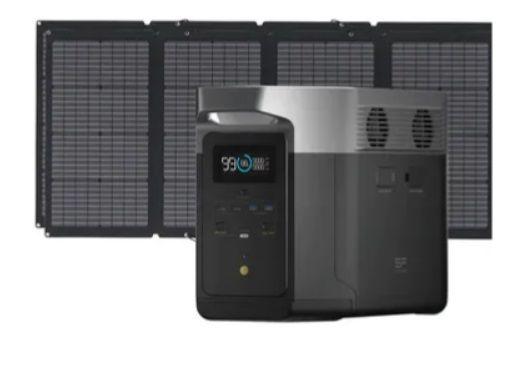 Комплект зарядна станція EcoFlow DELTA Max (1600) і дві сонячні панелі 220 Вт