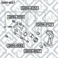Поршень тормозного суппорта (Q-FIX: Q098-0027)