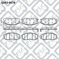 Колодки тормозные (Q-FIX: Q093-0978)