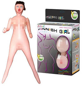 Надувна лялька для сексу з вставкою з кіберкожі і вібрстимуляцією Finish Girl