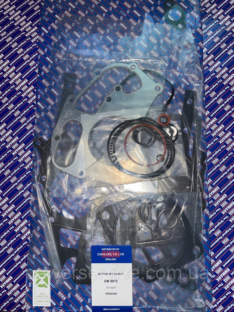 Нижній набір прокладок T403047,EM9875 Perkins,Перкінс
