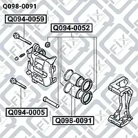 Поршень тормозного суппорта (Q-FIX: Q098-0091)