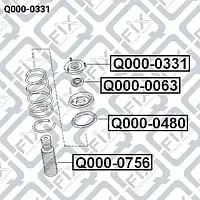 Опора переднего амортизатора (Q-FIX: Q000-0331)