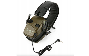 Захисні активні навушники Howard Leight Impact Sport Green