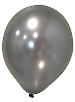 Набор воздушных шаров серебро металлик Турция Balonevi 10" 26 см 5 шт