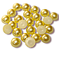 Напівнамистини акрилові 8 мм +-200 шт. Жовтий, фото 2