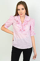 Блуза женская розовая Уценка р.40 139009T Бесплатная доставка