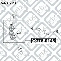 Патрубок воздушного фильтра (Q-FIX: Q376-0145)