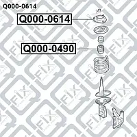 Опора переднего амортизатора (Q-FIX: Q000-0614)