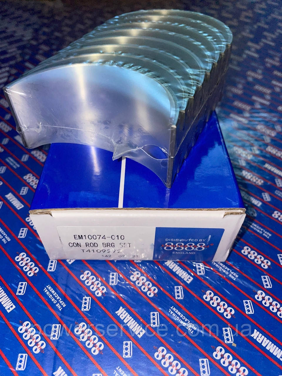 Комплект шатунних вкладишів T420155,EM10074-010 Perkins,Перкінс