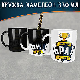 Чашка-хамелеон Найкращий брат у світі. Кращий подарунок братові