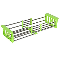 Многофункциональная складная кухонная полка Kitchen Drain Shelf Rack от 33см до 48см на раковину / Кухонная