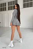 Кашемірова сукня міні з візерунком гусяча лапка, фото 4
