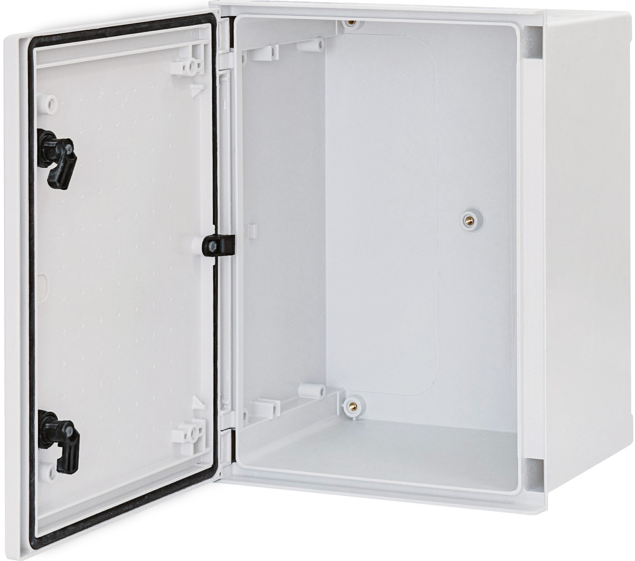 Поліестрова шафа IP66 EPC 40-30-20 В400xШ300xГ200 1102601 з монтажною панеллю (розподільчий, 2 замки)
