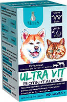 Modes Ultra Vit Taurin + Biotin Модес Ультра Вит Биотин+Таурин для собак и котов - 140 шт