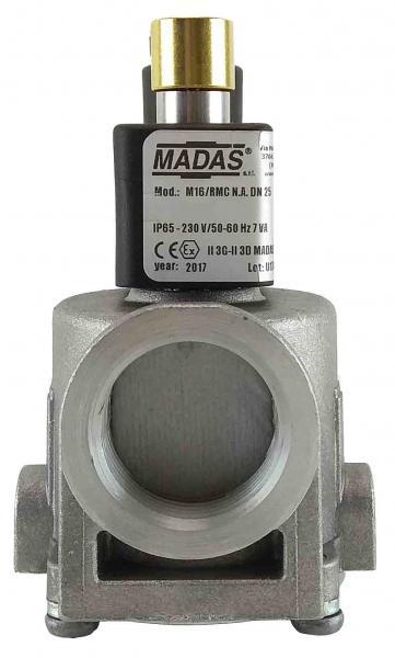 Клапан электромагнитный (отсекатель газа) M16/RM N.A. 1/2" 500мб Madas (Италия) - фото 2 - id-p1674420493