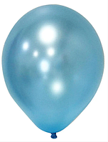Шарики воздушные голубые металлик Турция Balonevi 10" 26 см 5 шт набор