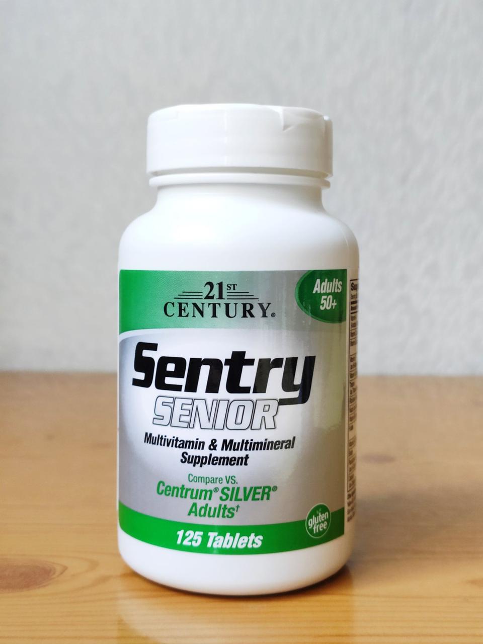 21st Century, Sentry Senior, Мультивитамины для мужчин и женщин старше 50, 125 таблеток - фото 2 - id-p1656668244