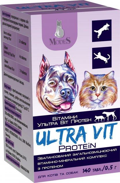 Вітамінно-мінеральний комплекс ModeS Ultra Vit Protein для кішок та собак з протеїном 140 шт