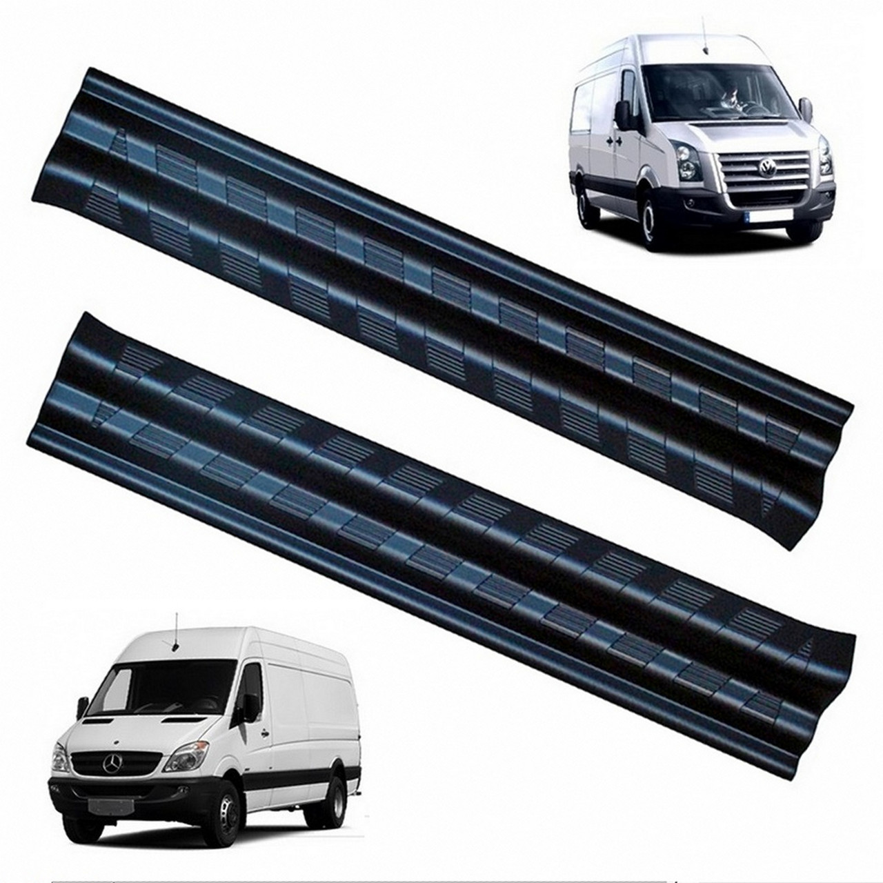 Пластикові захисні накладки на пороги для Mercedes-Benz Sprinter W906 2006-2018