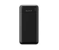 Павербанк 20000 mAh с индикатором заряда, черный Havit