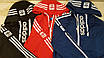 Чоловічий спортивний костюм Adidas червоний із синім (Розмір XL), фото 3