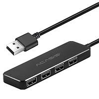 USB hub Acasis AB2-L412 на 4 порта USB 2.0 (Черный)