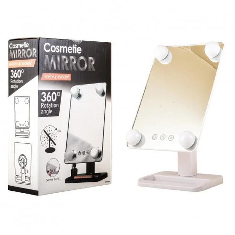 Настільне косметичне дзеркало для макіяжу Cosmetie MIRROR Рожеве