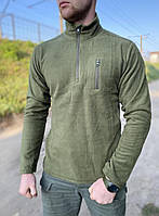 Пуловер флисовый esdy olive Тактическая флисовая кофта мужская Олива XL