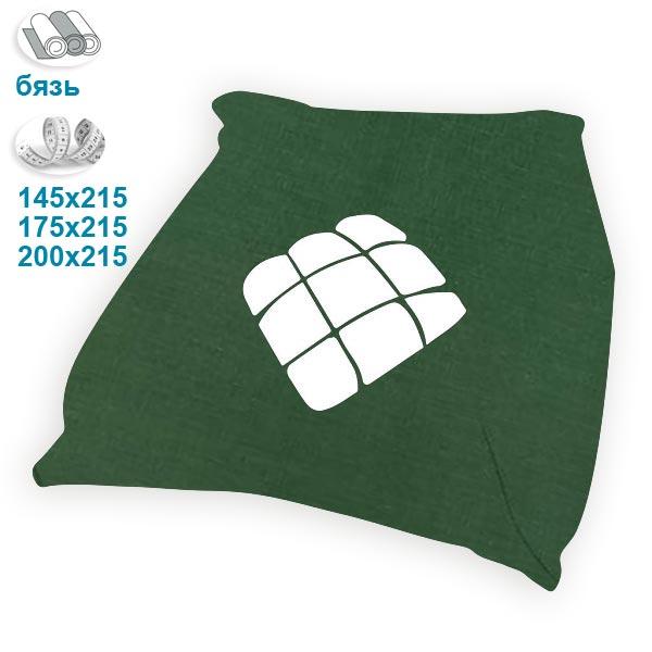 Євро підковдра (Бязь) "Зелений" | Зелений 200х215 см, фото 1