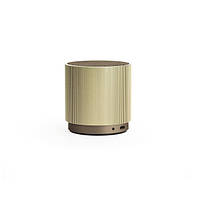 Компактный портативный динамик Lexon Fine Speaker выполнен в оригинальном стиле Золото