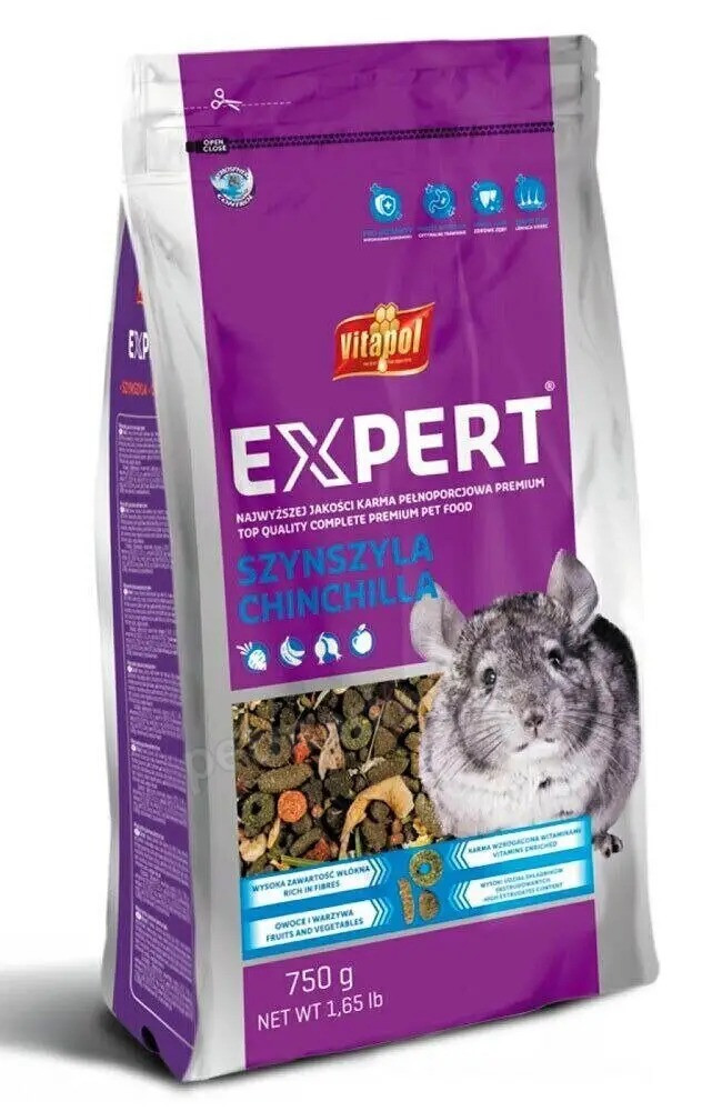 Vitapol EXPERT Chinchilla - гранульований корм для шиншил - 750 г
