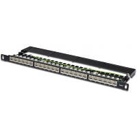 Патч-панель Digitus 19" 0.5U, 24xRJ45, CAT 6 STP в сборе (DN-91624S-SL-SH)