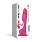 Фалоїмітатор з ефектом рухомої шкіри Strap-On-Me Sliding Skin Realistic Dildo Fuchsia — M, 18,5х3,8 см., фото 8