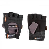Перчатки для фитнеса Power System Power Plus PS-2500 Black/Grey S (PS-2500_S_Black-grey) - Топ Продаж!